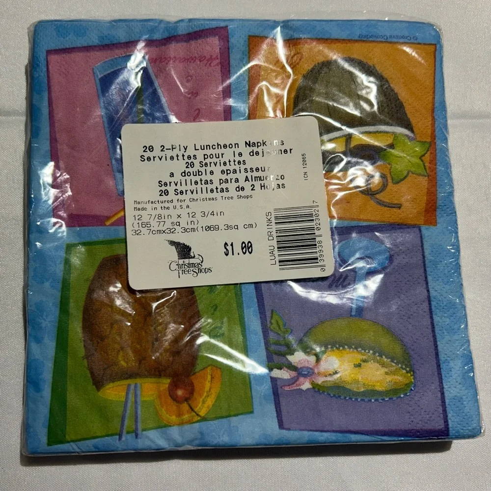 Lot of Holiday Themed  Paper Napkins assorted 8 packs cocktails hosting crafts